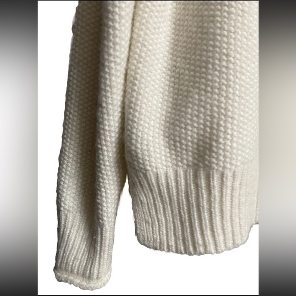 MADEWELL Varick Wool Alpaca Blend Knit Turtleneck Pullover Sweater Size S Ivory - Picture 7 of 10